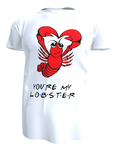 Polera Friends, Ross You're My Lobster, Poliester, Unisex