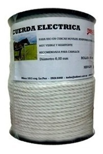 Cuerda Eléctrica 6mm Rollo De 200 Mts.