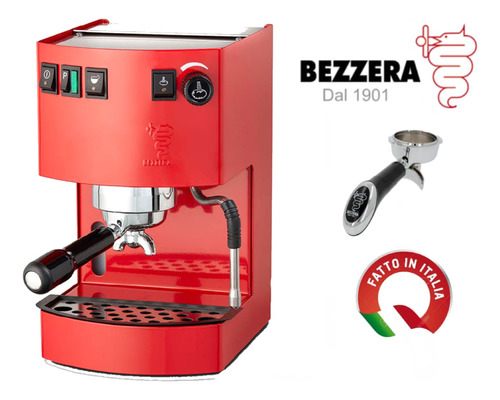 Máquina De Café 1 Grupo Bezzera Italy Hobby Roja