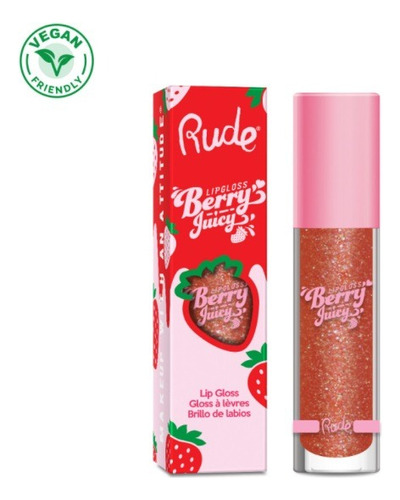 LipGloss Berry Juicy Rude Cosmetics - Tono So fine