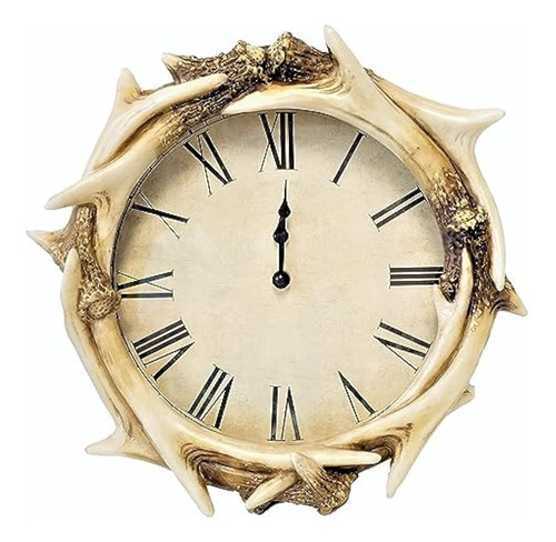 Bestgiftever Reloj De Pared Decorativo De Cuerno Falso De Es