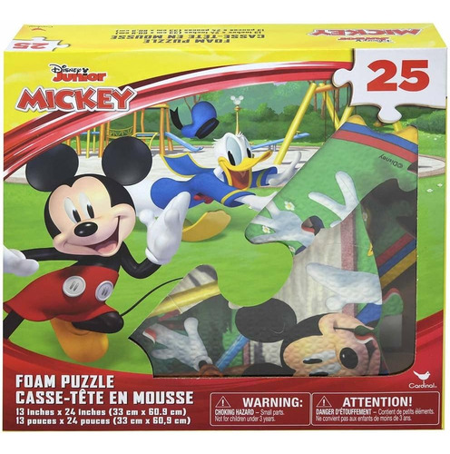 Rompecabezas De Espuma De Mickey Mouse De 25 Piezas