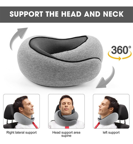 Almohada Cómoda De Espuma Viscoelástica, Cojín De Viaje En A