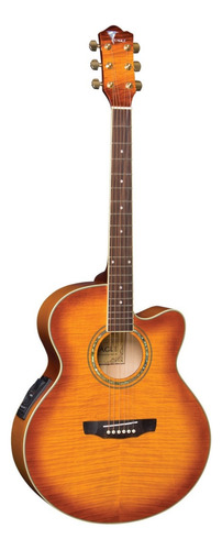 Guitarra acústica Eagle Classic CH 70F para diestros yellow burst barniz brillante