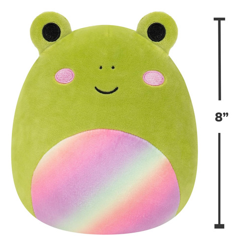 Squishmallows Doxl The Rainbow Frog De 8 Pulgadas, Con Licen