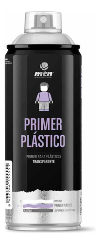 Tinta Spray Primer Para Plásticos 400ml Pro Mtn Incolor