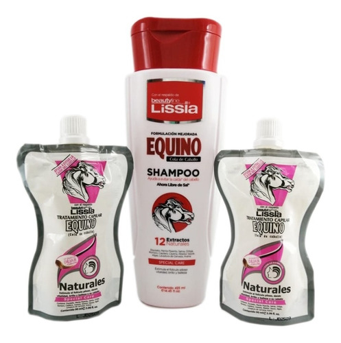 Lissia Kit Equino Shampoo + Sachet X2 - mL a $88