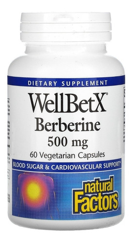 Wellbetx, Berberina 500 Mg - 60 Cápsulas