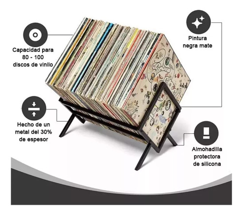 Soporte Almacenamiento Discos Vinilo