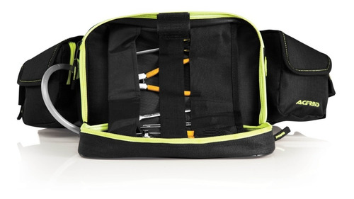 Imagen 3 de 5 de Cangurera Acerbis Con Bolsa De Agua Negro/amarillo