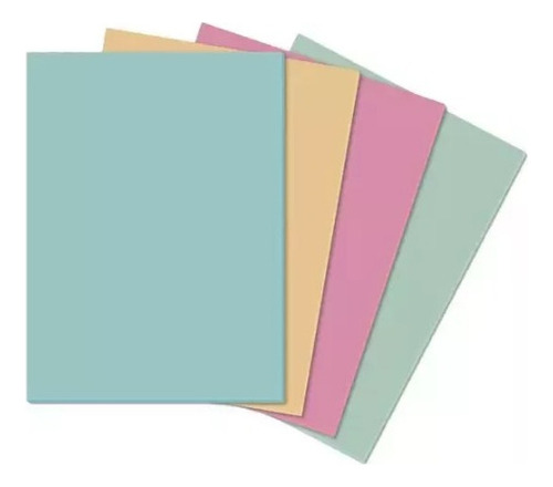 Papel De Colores Pasteles Surtidos 100 Hojas A4 75g