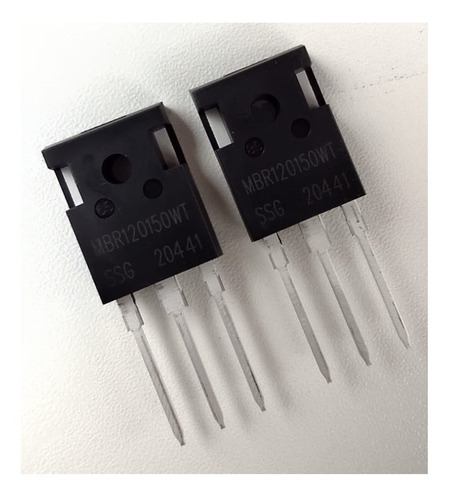 Imagem 2 de 5 de 10x Mbr120150wt De 120a To247 Para Fonte Automotiva