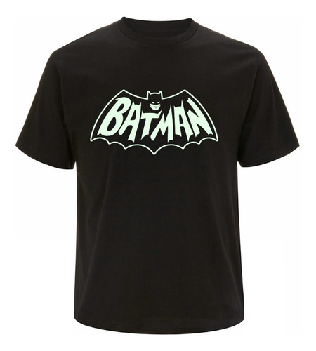 Remera Batman Brilla En La Oscuridad 100% Algodón