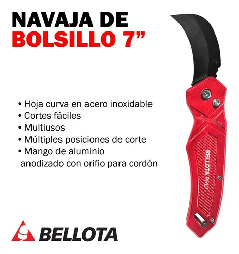 Cuchillo Abatible De Bolsillo 7'' Bellota Pro