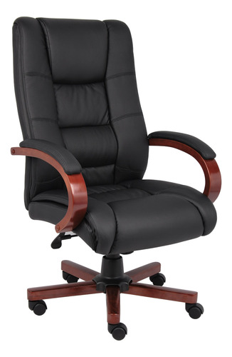 Boss Office Products Sillas De Madera Ejecutiva Con Respald.