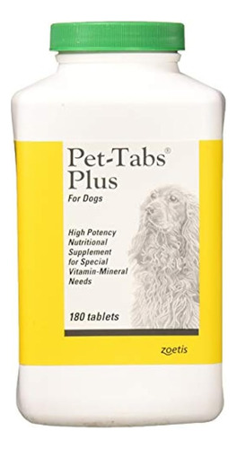 Pet Tabs Plus Para Perros, Suplemento Vitamínico, 180 Unidad