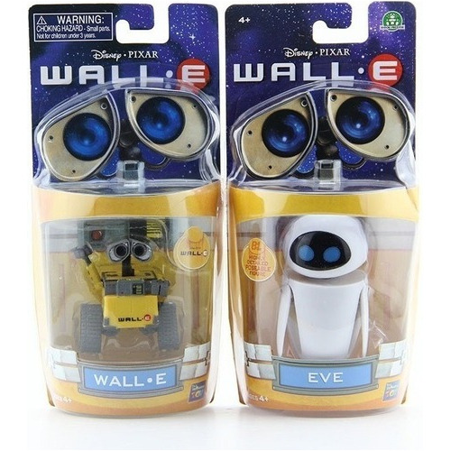 Wall-e Y Eva Figuras Disney Pixar. Originales, Empaque Caja