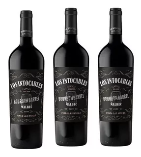 Vinho Los Intocables Bourbon Barrel Malbec Kit3 750ml