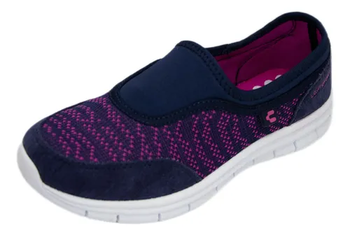 Manolo Tenis Mujer Marino fiusha Memory Foam Marca Charly