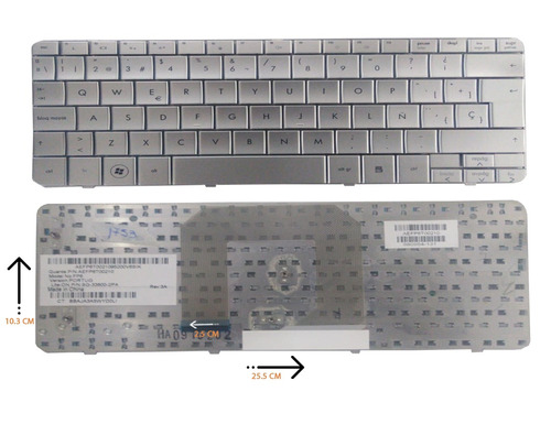 Teclado Hp Mini Dm1 Dm1-1000 Plata Sp