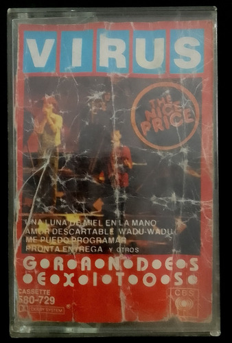 Virus- Grandes Exitos- Casette- 1a Edicion -1988