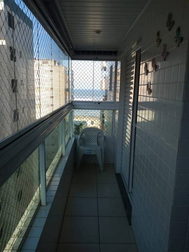 Imagem 12 de 20 de Apartamento 2 Dormitóriosvista Mar - Varanda Gourmet - Ocian - Wb00338ws