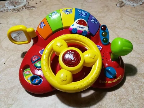 comprar Volante Interactivo Infantil Vtech Como Nuevo.