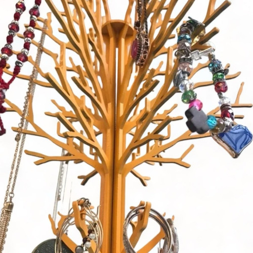 Árbol Joyero Mdf Color Naranja