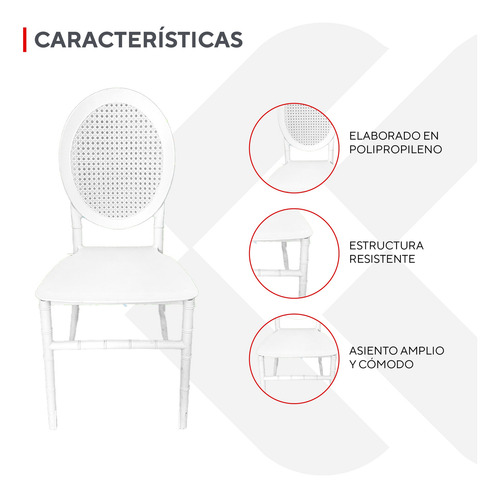 Set 4 Sillas Jardín Comedor Eventos Exterior Apilables