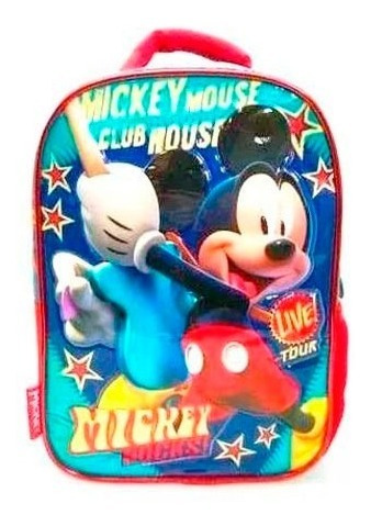Mochila Mickey Disney Original Línea Premium Jardín Niños