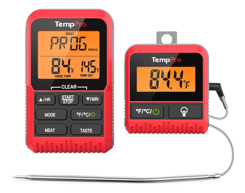 H06b - Termómetro Digital Inalámbrico Para Carne, Sonda De C