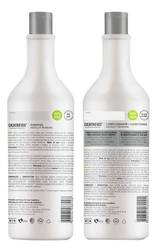 Inoar Kit Cicatrifios Shampoo 1l + Condicionador 1l