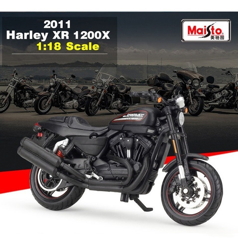 Moto Harley Davidson Xr 1200x 2011 -  Escala 1:18 Maisto