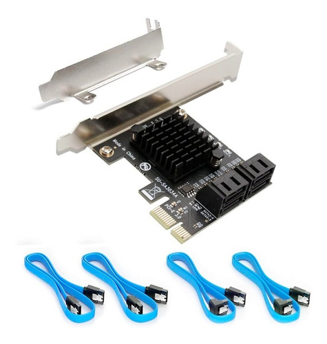 Adaptador 4 Puertos Sata A Pcie Chip Marvell 88se9215 