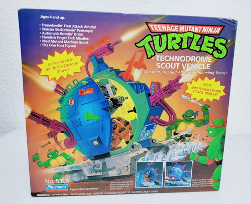 Tmnt Tortugas Ninja Vehiculo Scout Technodromo (Usado)