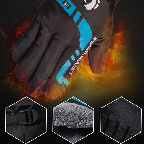Guantes Para Conducir, Gruesos, De Piel Afelpada, Con Pantal