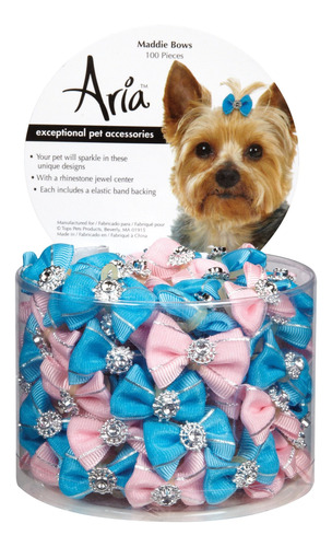 Aria Maddie Lazos Para Perros, 100-piece Canisters