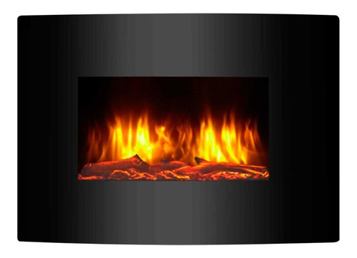 Chimenea Calidus Eléctrica Calentador Calefactor 1500w Color Negro