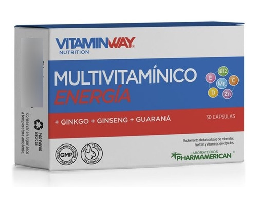 Multivitaminico Energia Ginko Ginseng Guarana X30 Cap