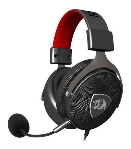 Headset Gamer Redragon H520 Icon 7.1 Usb Preto/vermelho Cor Preto