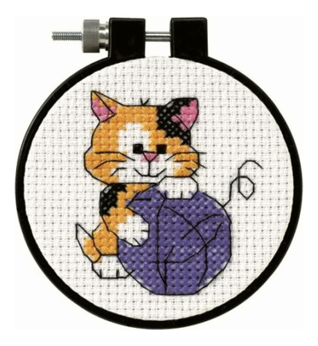 Dimensions Needlecrafts Counted Cross Stitch, Cute Kitty