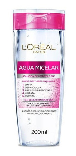 Loreal Agua Micelar  200 Ml 5 En 1