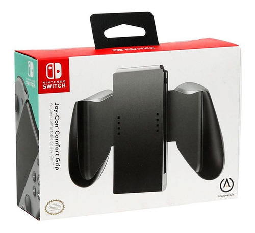 Joy-Con Comfort Grip Powera Preto Cor Branco