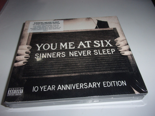 3 Cds You Me At Six Sinners Never Sleep Nuevo Europeo L55