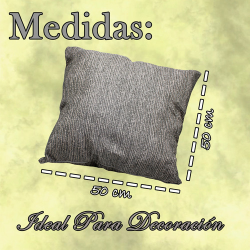 Cojín Para Sala Decorativo Microgel Con Cierre Resistente