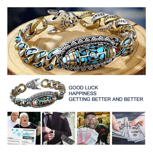 Pulsera Budista Tibetana Con Amuleto De Protección De Buena