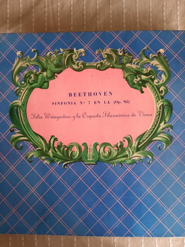 Disco Vinilo Beethoven Sinfonia 7 Felix Weingartner 5 Discos