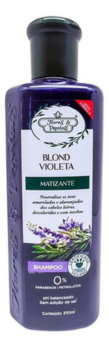 Kit 2x Shampoo Flores E Vegetais Blond Matizante - 310ml