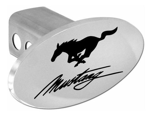 Ford Mustang Script Pony Logo Metal Remolque Conector 2