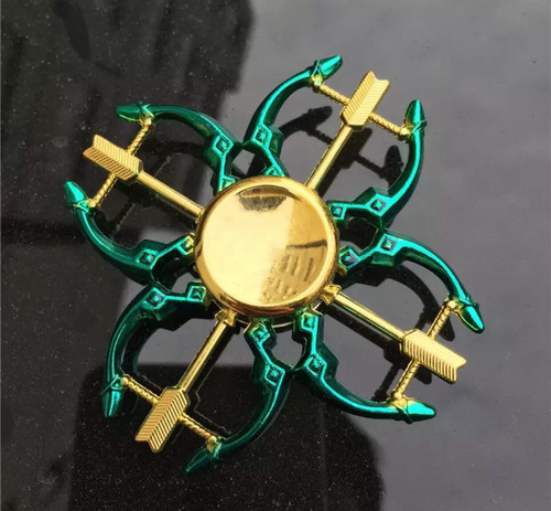 Hand Spinner Aço Galvanizado Green Arrow